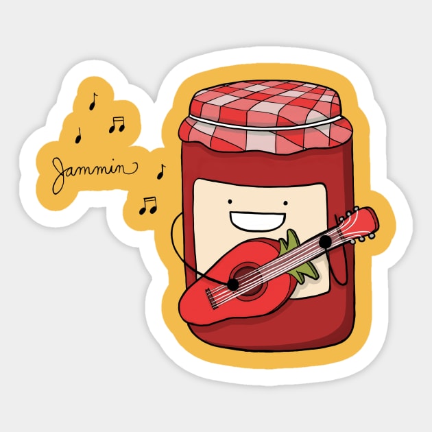 Jammin Sticker by oddowl